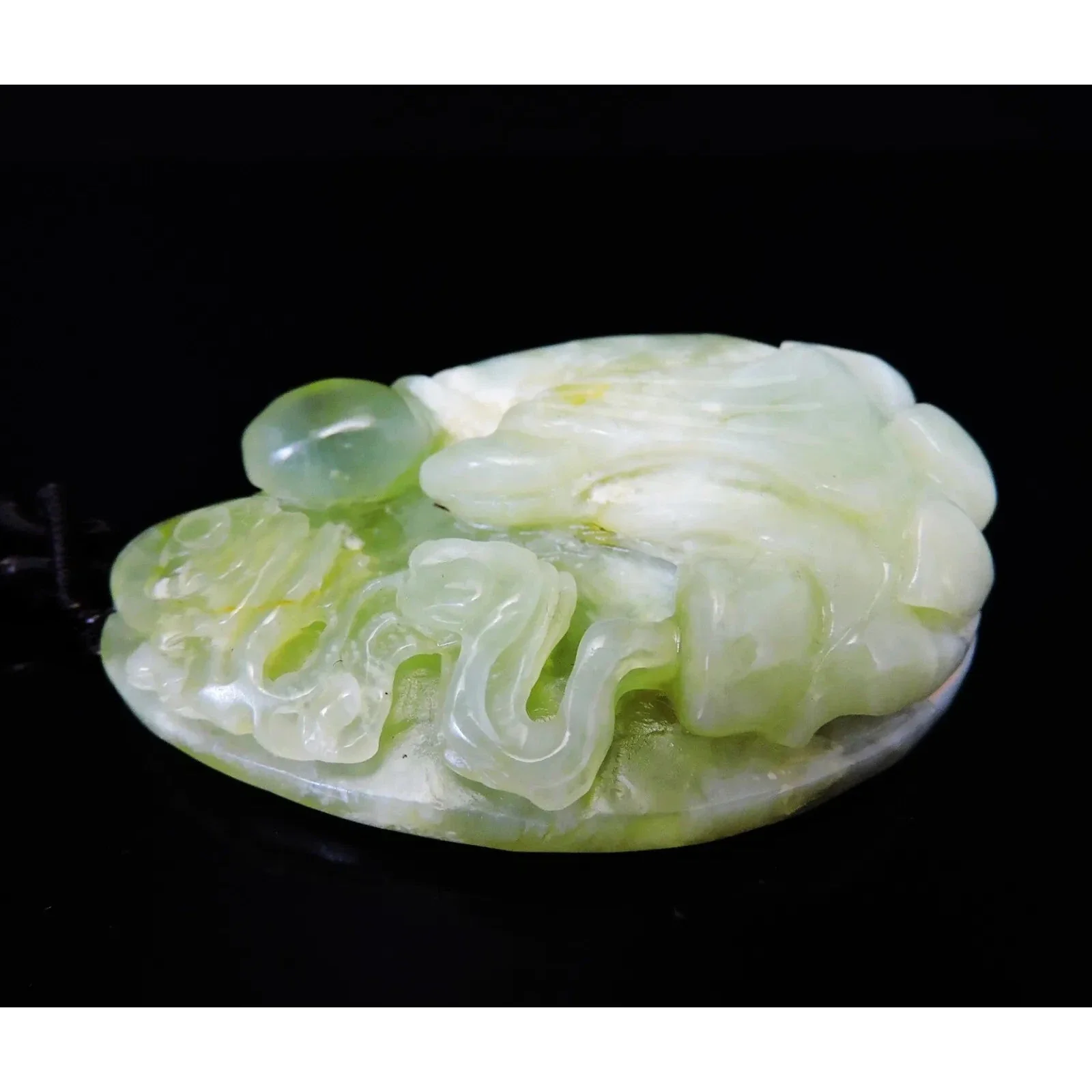100% Natural Hand-Carved Jade Pendant Jadeite Necklace Buddha - Image 5