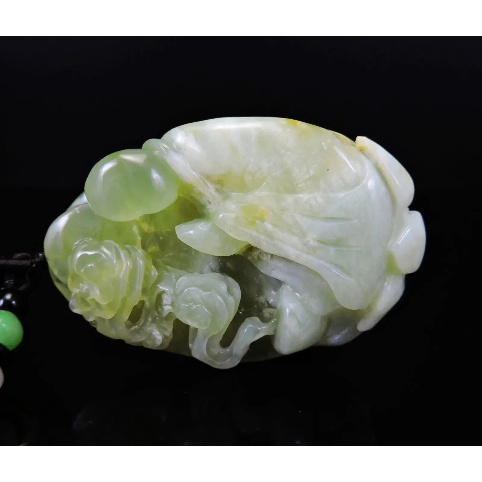 100% Natural Hand-Carved Jade Pendant Jadeite Necklace Buddha - Image 6