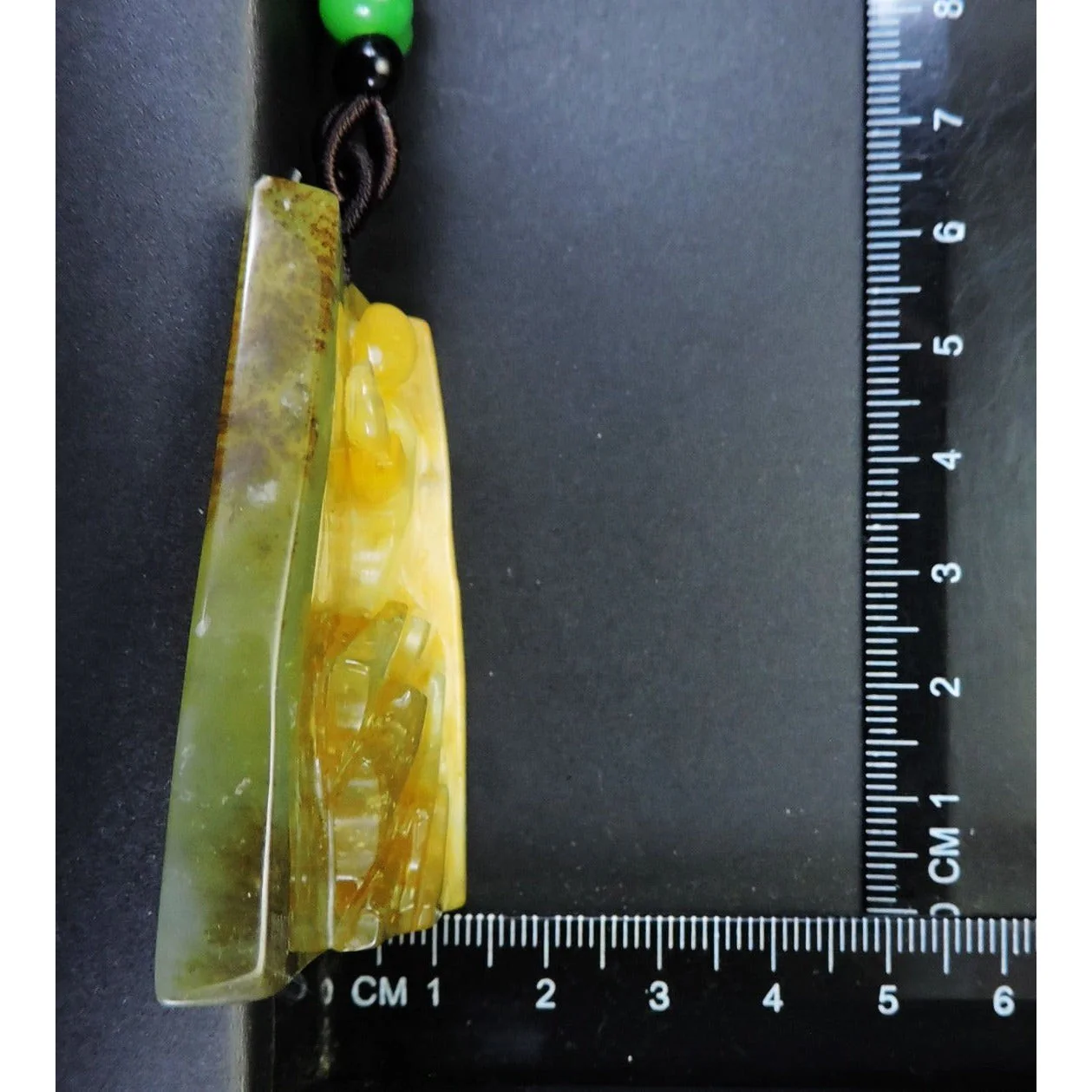 100% Natural Hand-Carved Jade Pendant Jadeite Necklace Buddhist - Image 10