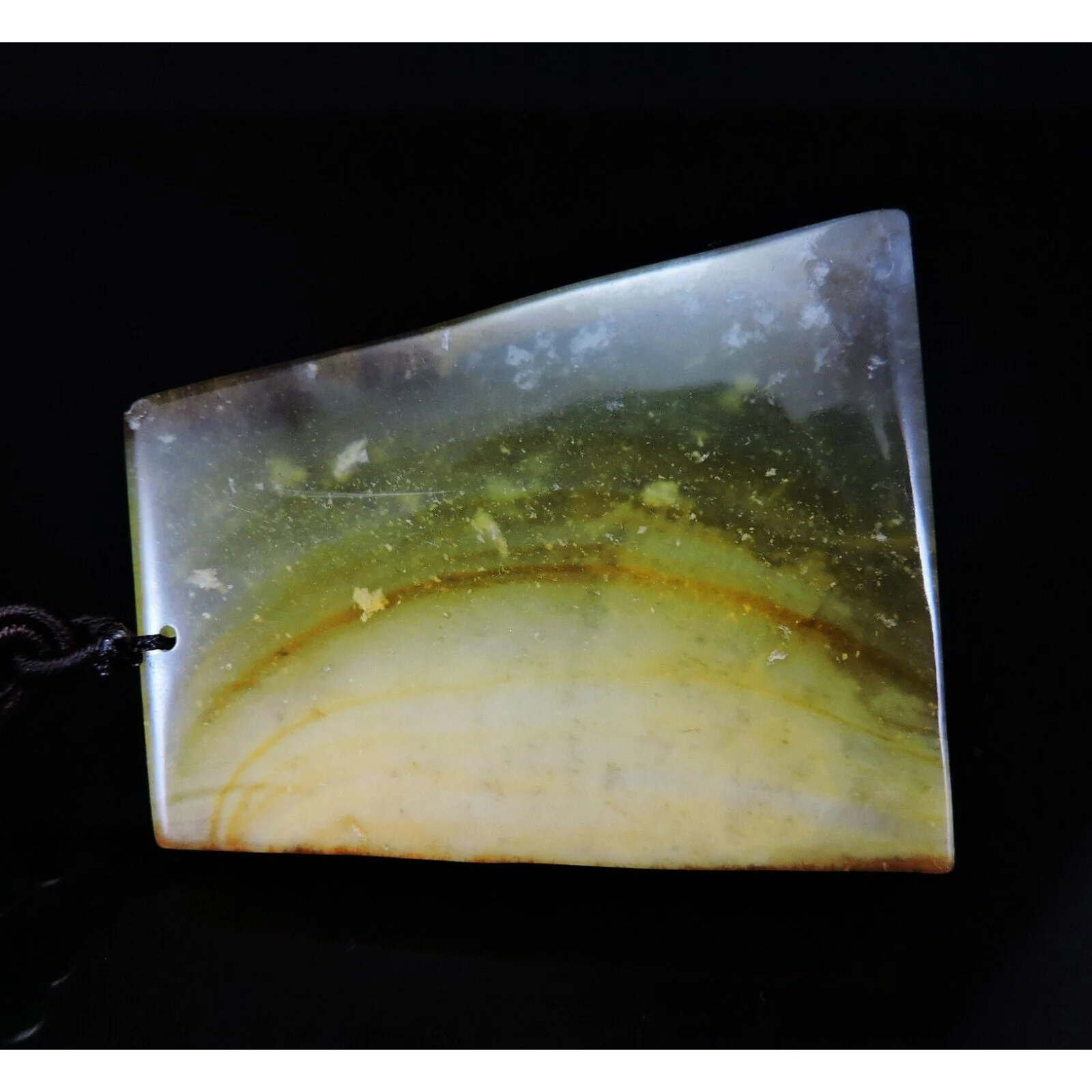 100% Natural Hand-Carved Jade Pendant Jadeite Necklace Buddhist - Image 7