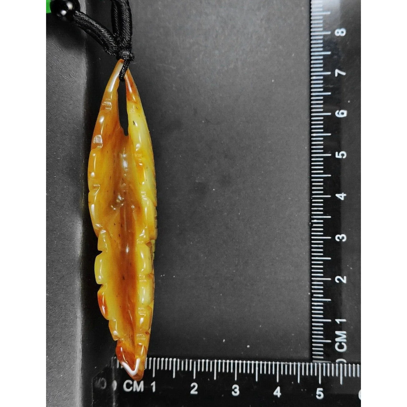 100% Natural Hand-carved Jade Pendant Jadeite Necklace Butterfly - Image 10