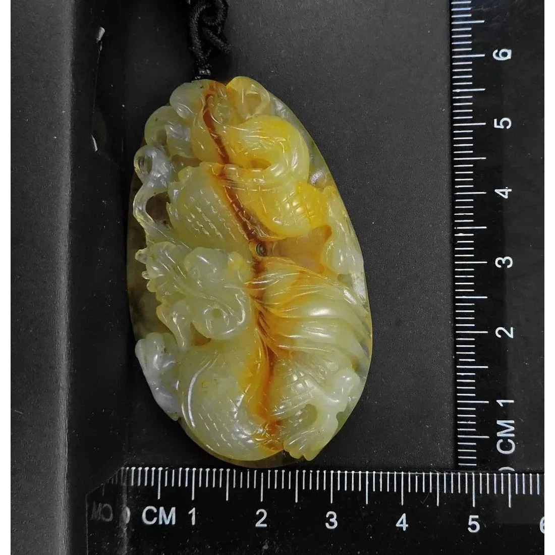 100% Natural Hand-Carved Jade Pendant Jadeite Necklace Dragon - Image 10