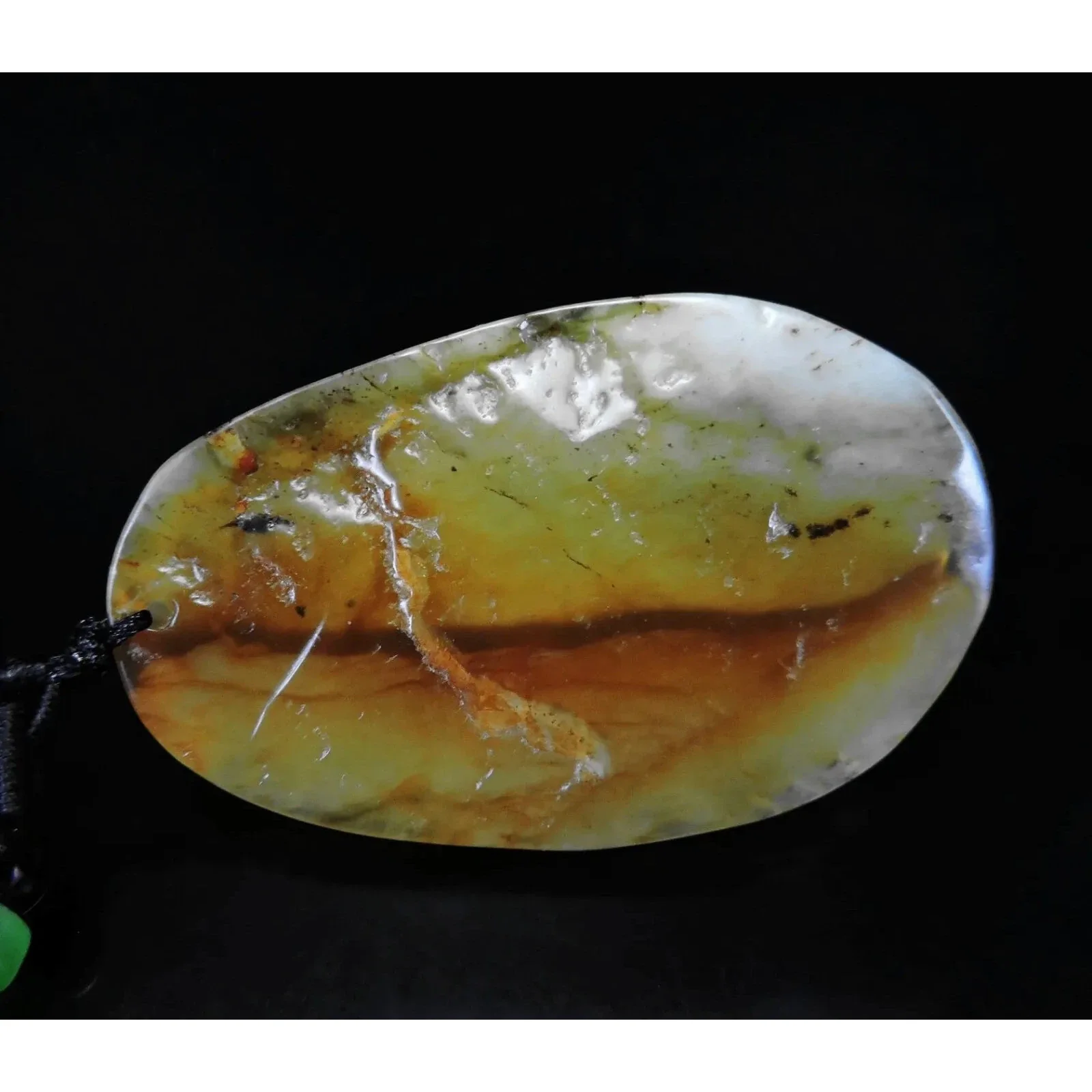 100% Natural Hand-Carved Jade Pendant Jadeite Necklace Dragon - Image 7