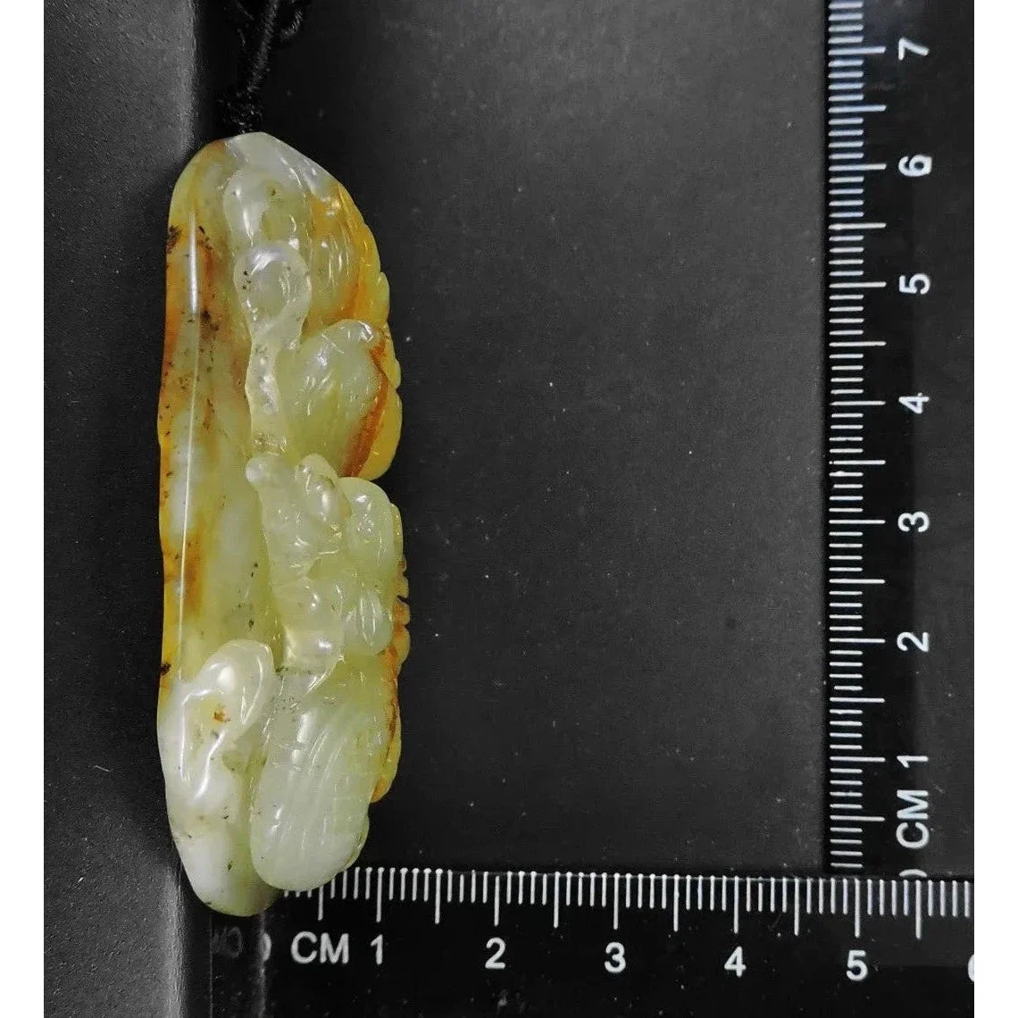 100% Natural Hand-Carved Jade Pendant Jadeite Necklace Dragon - Image 9
