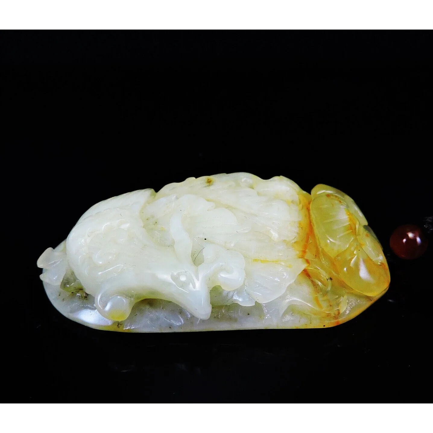 100% Natural Hand-carved Jade Pendant Jadeite Necklace Phoenix & Ruyi - Image 6