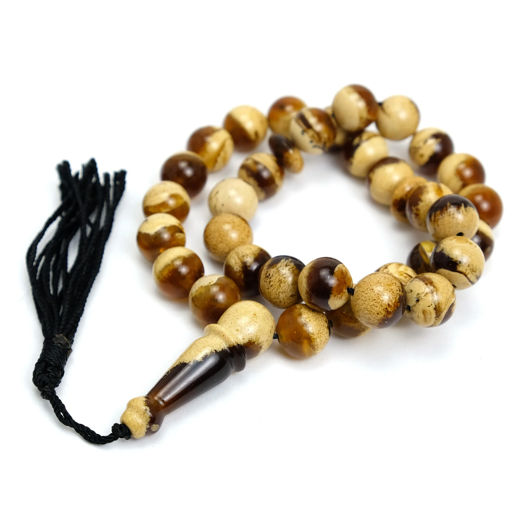 14mm Islam Amber Prayer Bead - Image 2