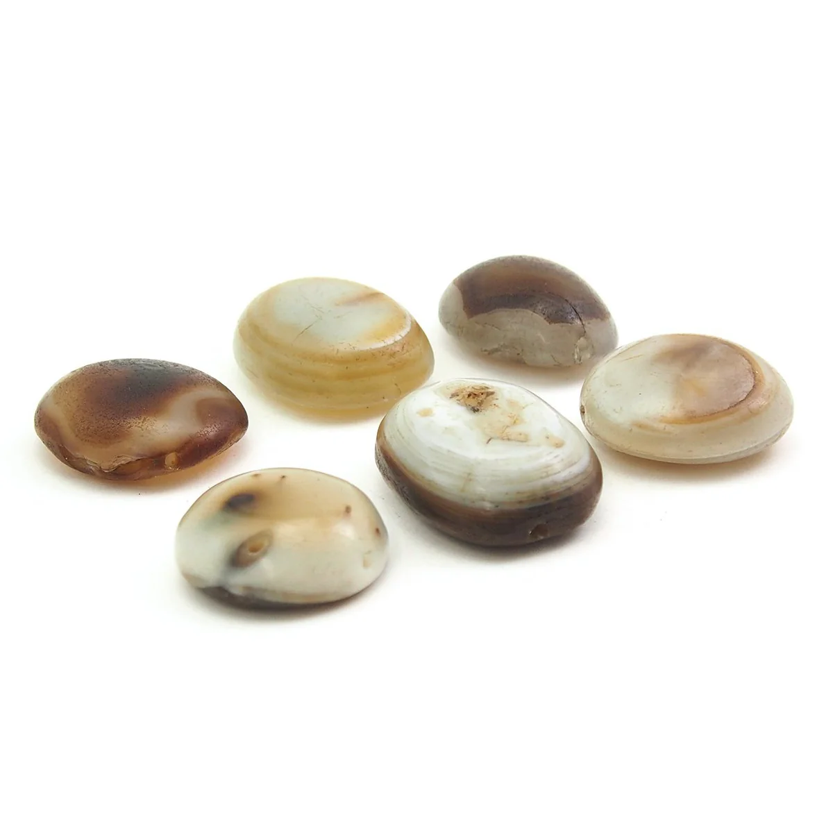 14th-18th C. Luk Mik Heirloom Suleiman Agate Dzi Beads, A - Image 3