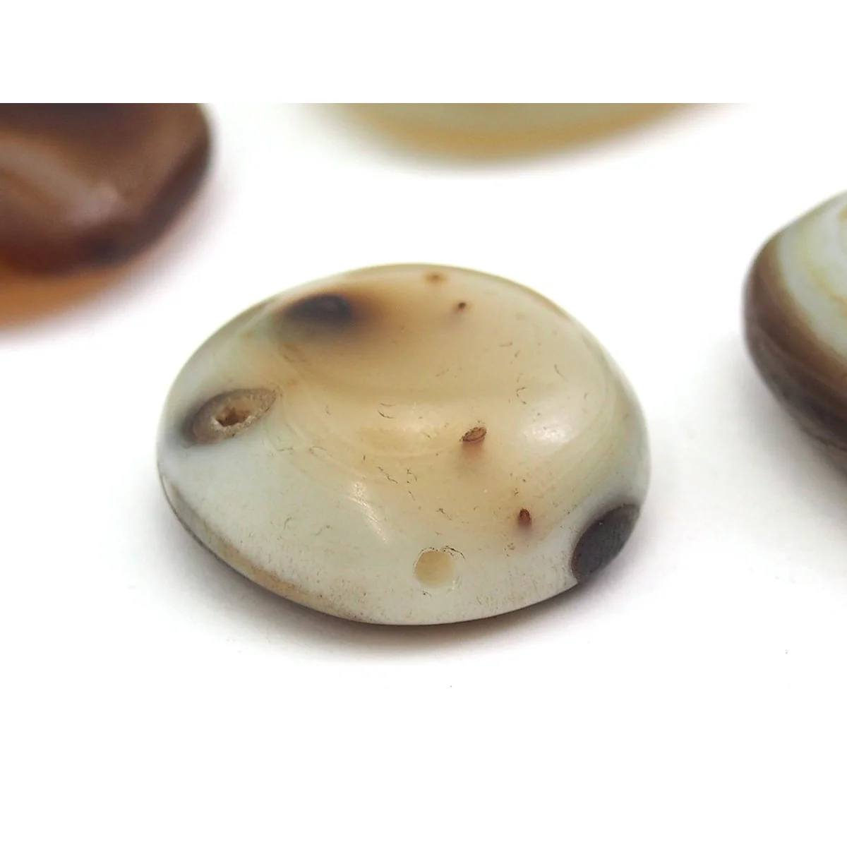 14th-18th C. Luk Mik Heirloom Suleiman Agate Dzi Beads, A - Image 7