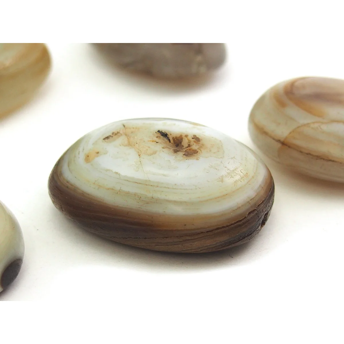 14th-18th C. Luk Mik Heirloom Suleiman Agate Dzi Beads, A - Image 8