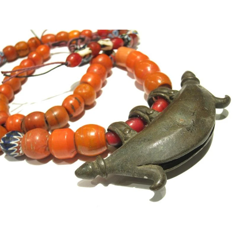 Naga "Coral Glass" Hand Wound Heirloom Beads 1 - Image 4