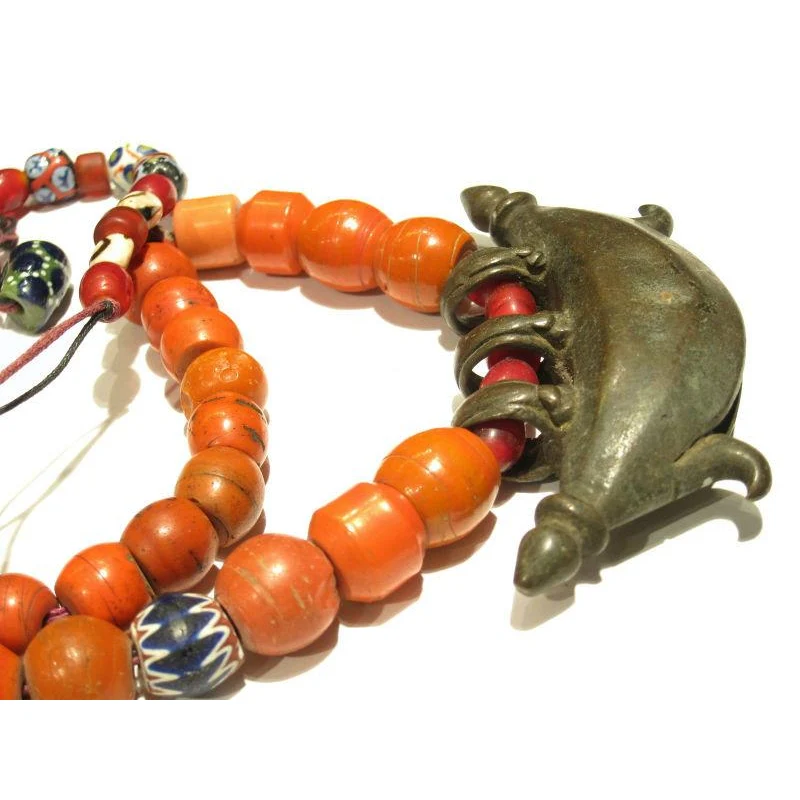 Naga "Coral Glass" Hand Wound Heirloom Beads 1 - Image 5