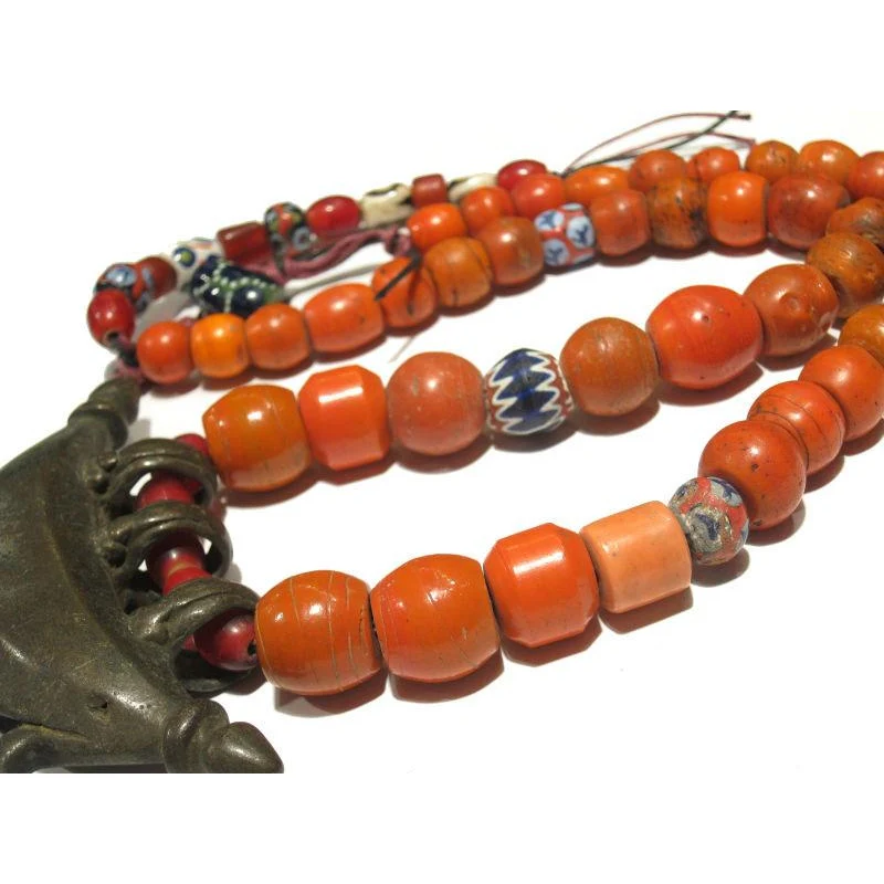 Naga "Coral Glass" Hand Wound Heirloom Beads 1 - Image 6