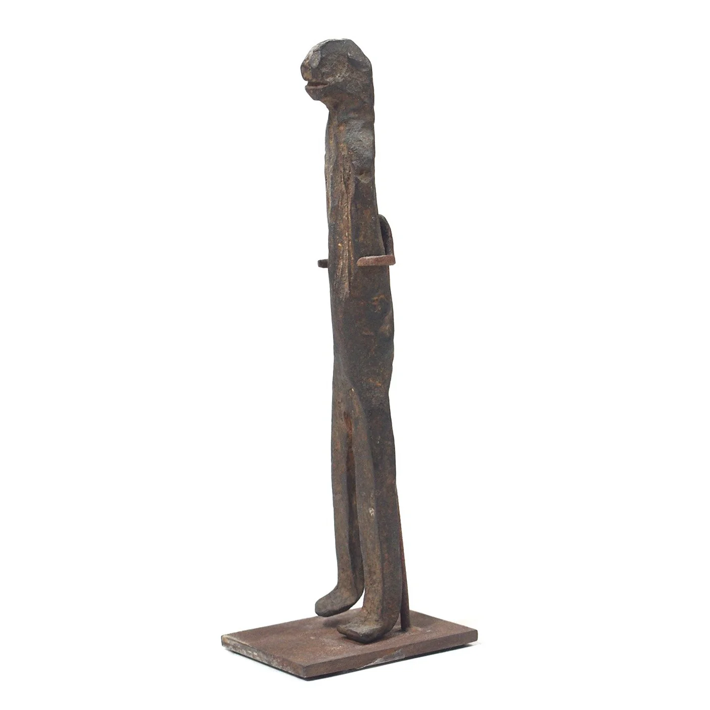 19th C. Moba Ancestral Figure in Iron, Ghana - Image 4