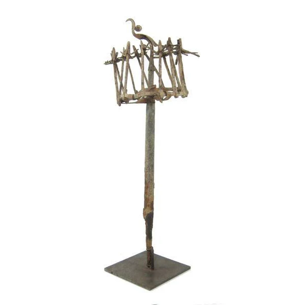 19th C. Yoruba Iron Medicine Staff 1 - Image 5