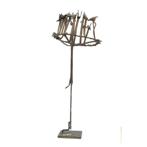 19th C. Yoruba Iron Medicine Staff 2 - Image 3