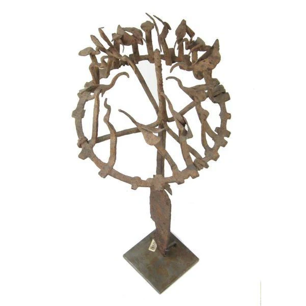 19th C. Yoruba Iron Medicine Staff 2 - Image 5