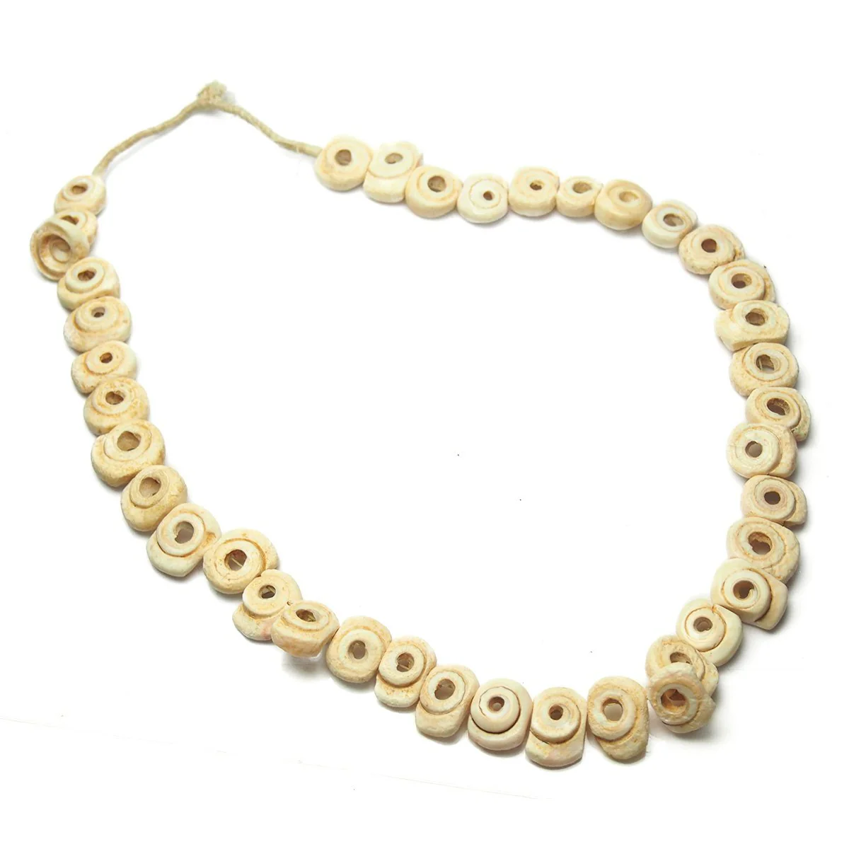 19th Century Conus Dowry Flat Beads / Necklace - Image 3