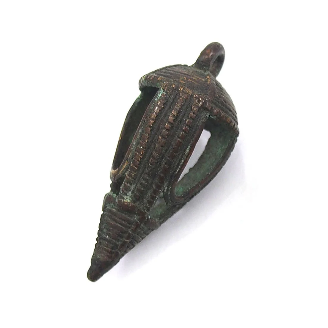 19th Century Côte d'Ivoire Bronzes 2 Piece Lot; Senufo Pendant and Lobi Ring/ Pendant Lot - Image 5