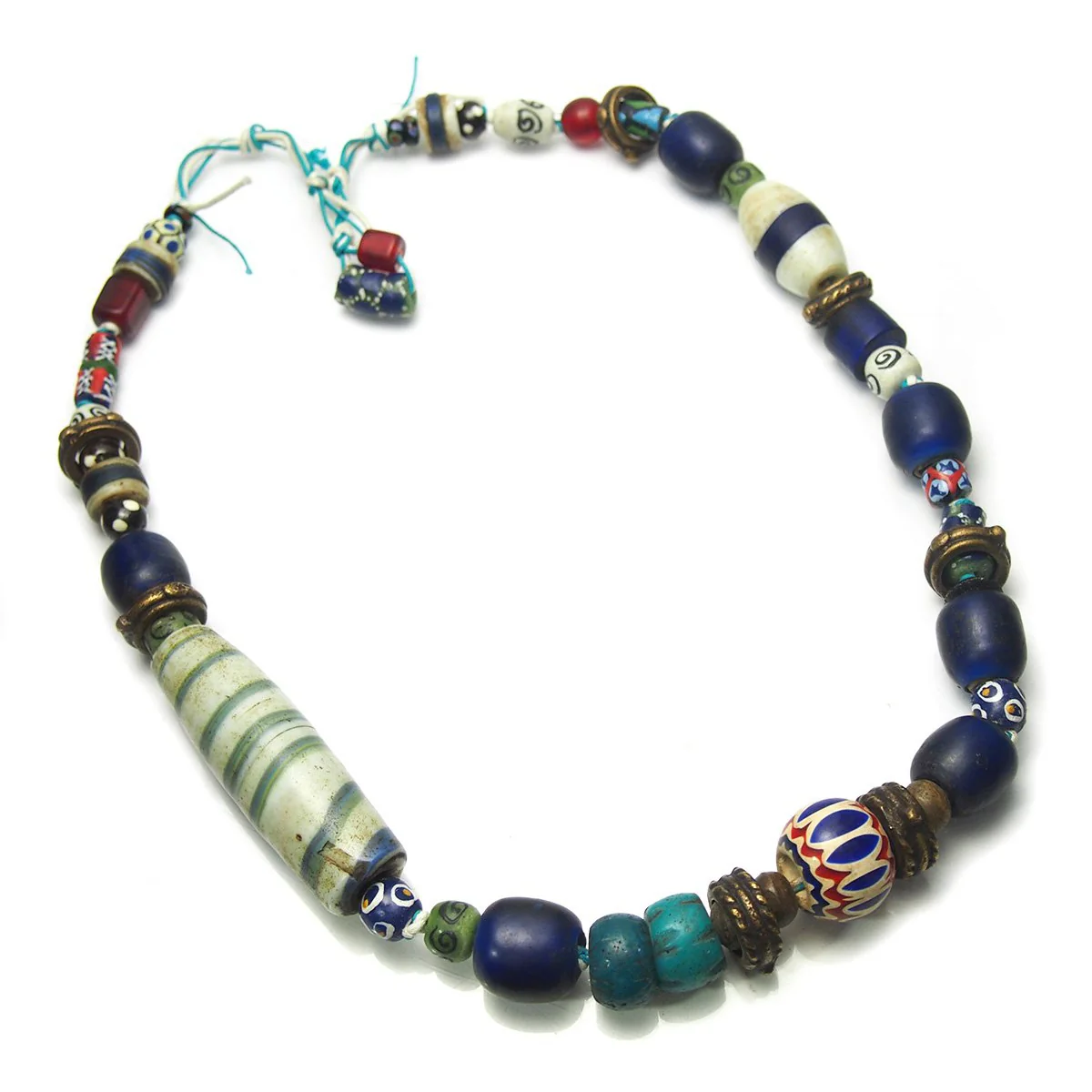 18th-19th Century Indian Naga Heirloom Trade Bead Necklace - Image 3