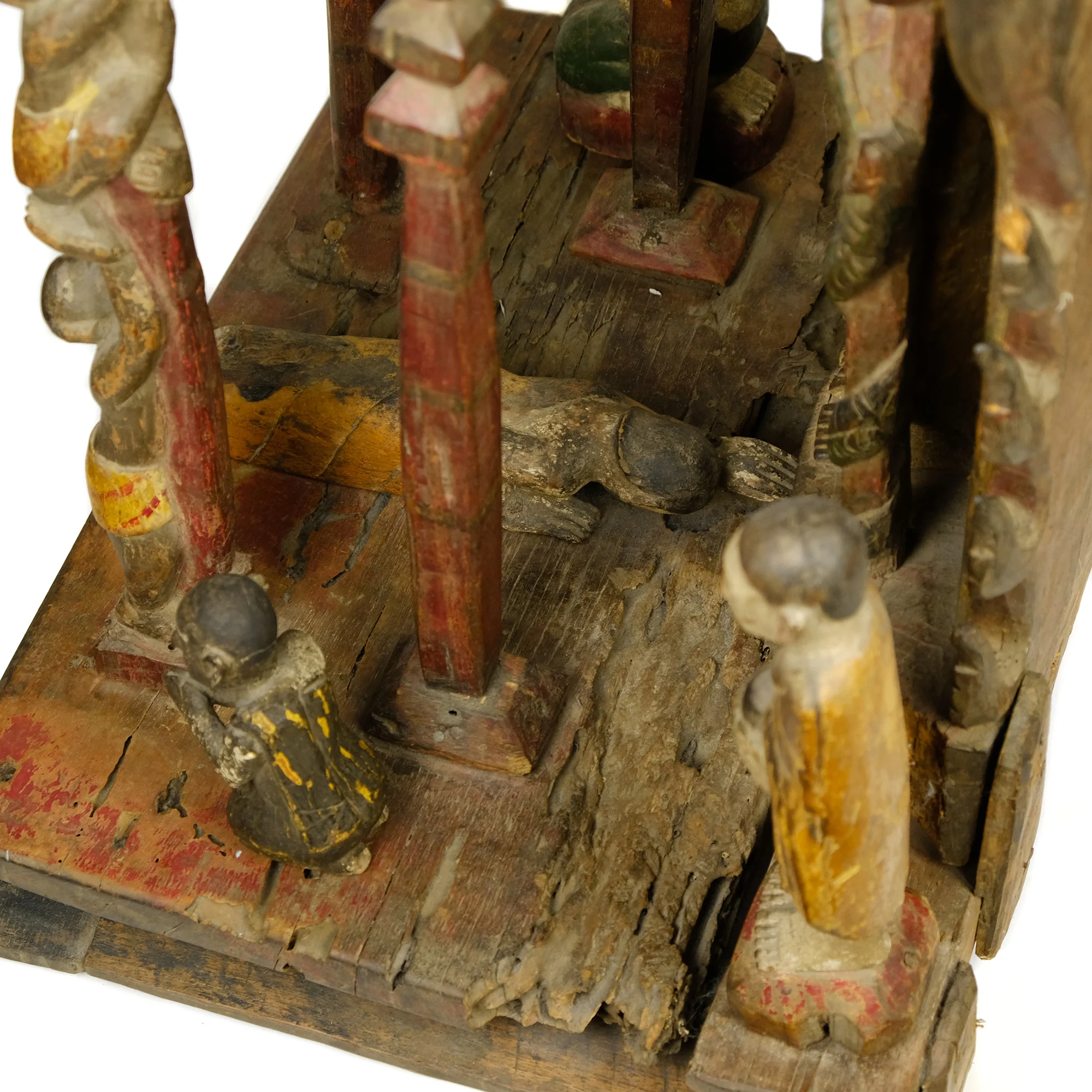 Early 20th Century Northern Thailand / Laos Border Buddha Devotional Tableau - Image 5