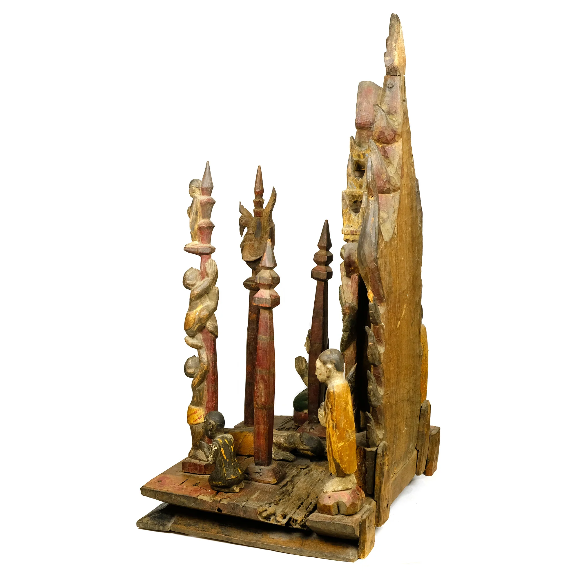 Early 20th Century Northern Thailand / Laos Border Buddha Devotional Tableau - Image 6