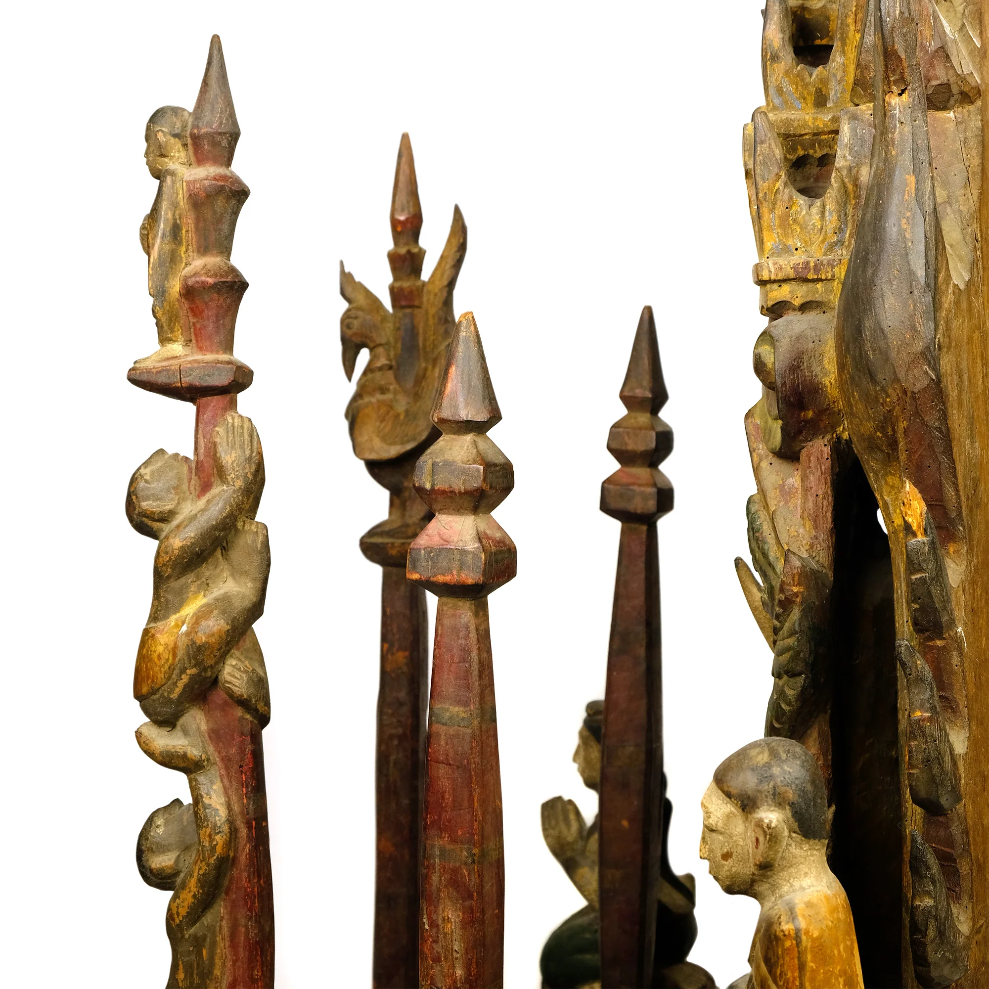 Early 20th Century Northern Thailand / Laos Border Buddha Devotional Tableau - Image 7