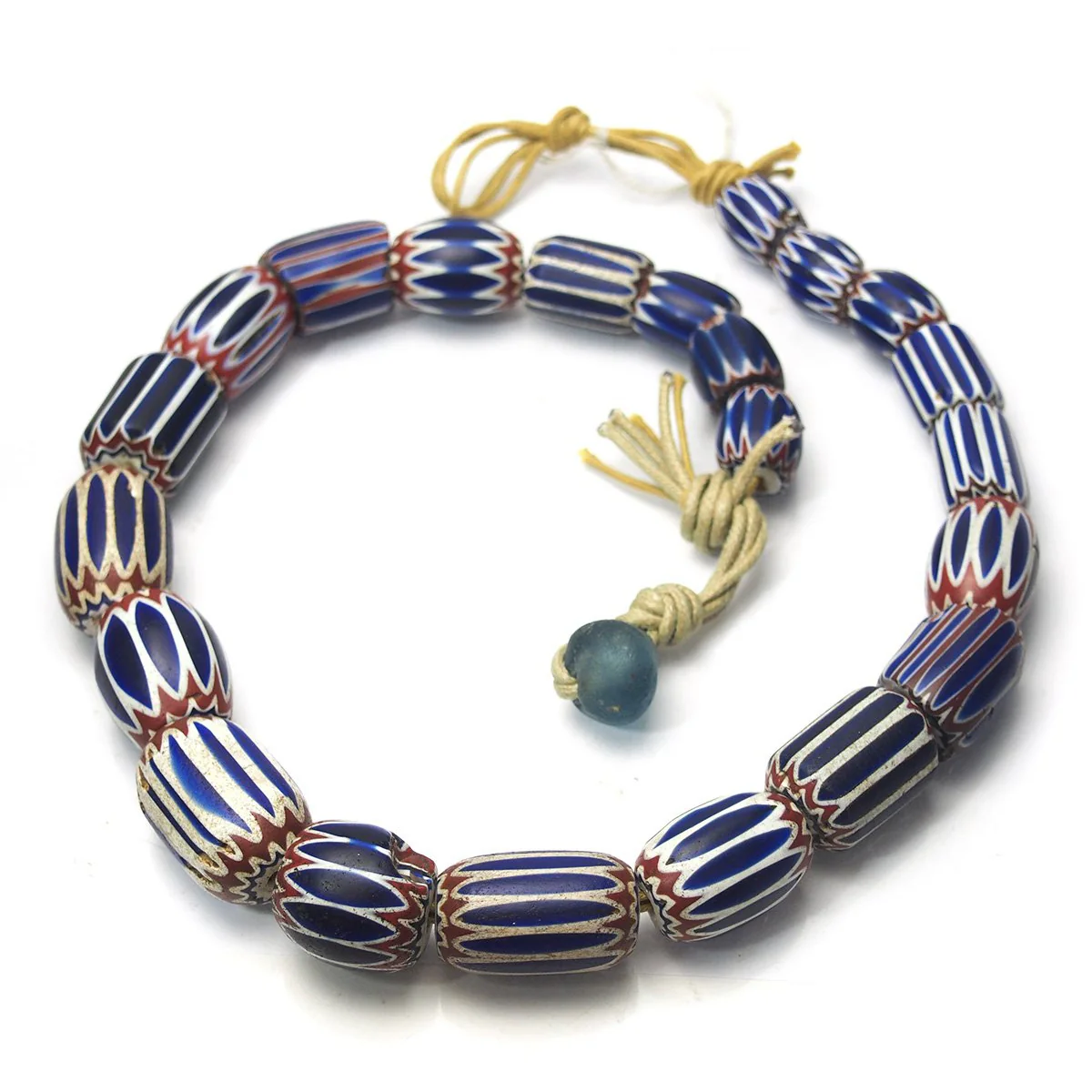 19th Century Six Layer Venetian Chevron Beads Necklaces - Image 4