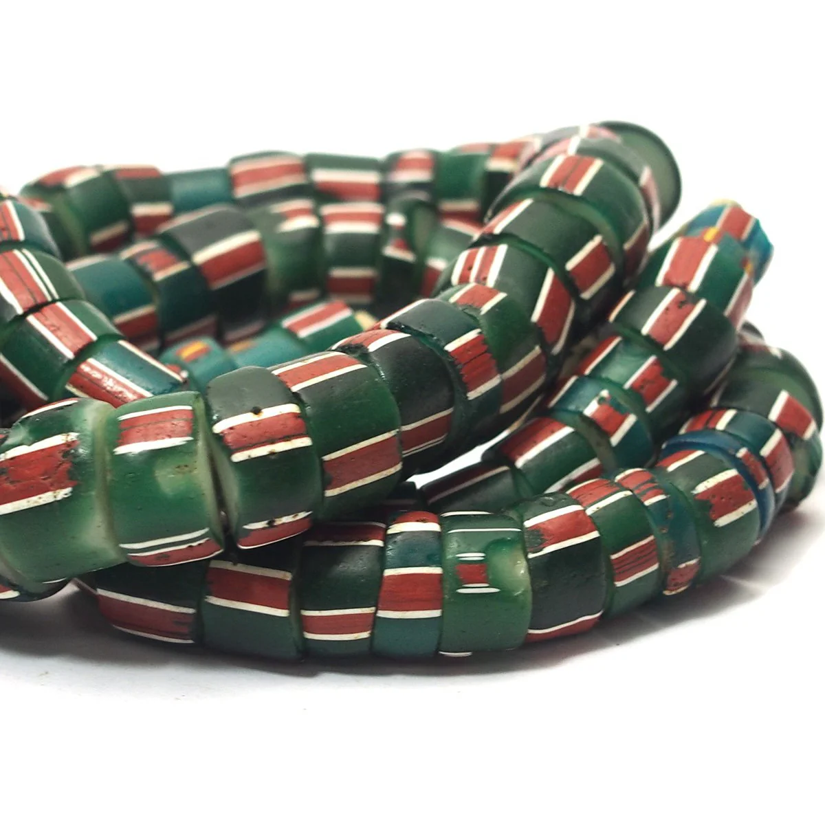 19th Century Venetian Drawn Glass Cane Tube Trade Beads / Necklaces from Nigeria - Image 3