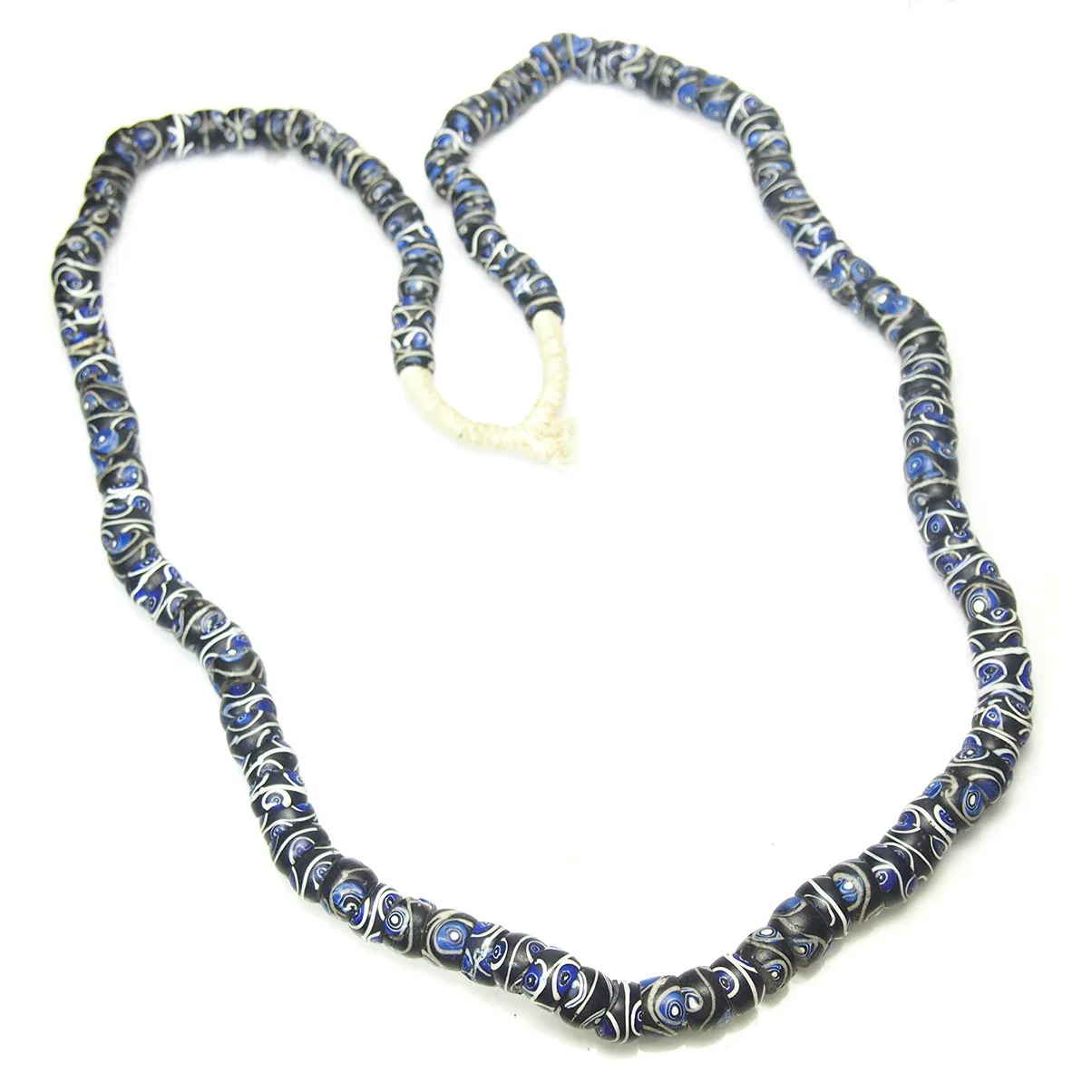 19th Century Venetian Eye Beads Triple Inlay Beads / Necklace from Nigeria - Image 2