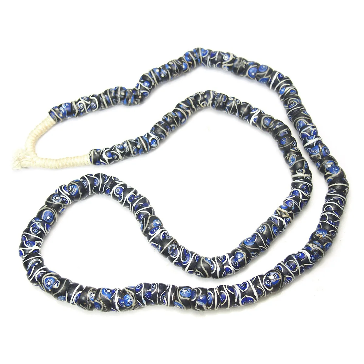 19th Century Venetian Eye Beads Triple Inlay Beads / Necklace from Nigeria - Image 3