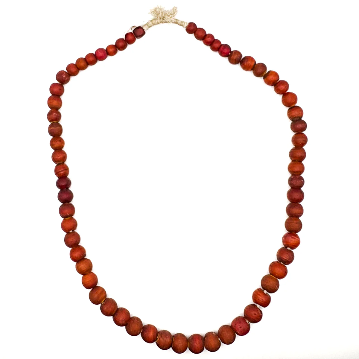 19th Century Venetian Yellow Heart Round Bead Necklace - Image 2