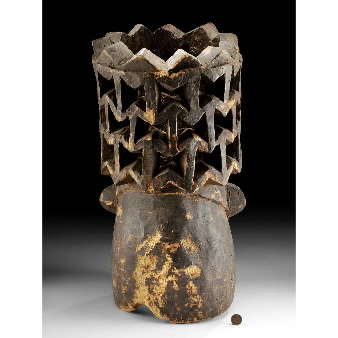 Bamun Kwifo Society Helmet Mask from Cameroon #323 - Image 3