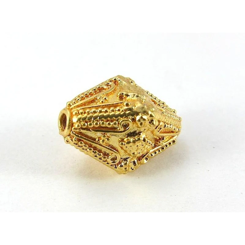 22K Gold Plated Over Sterling Silver Bead #11 - Image 3