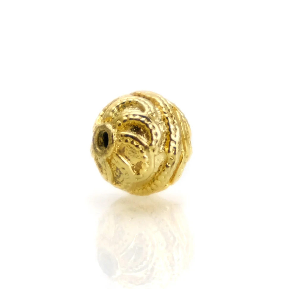 22K Gold Plated Over Sterling Silver Bead #16 - Image 3