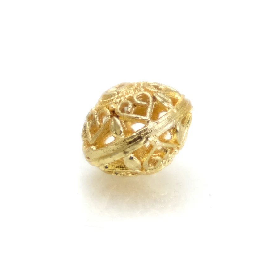 22K Gold Plated Over Sterling Silver Bead #19 - Image 3