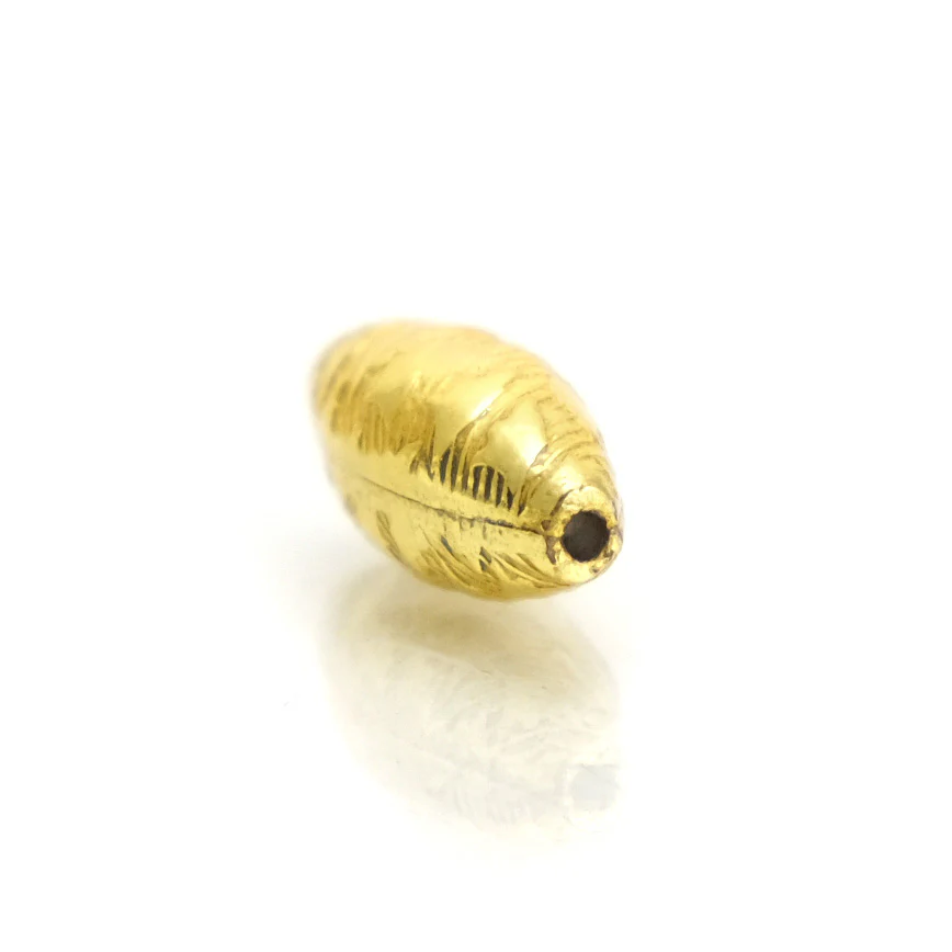 22K Gold Plated Over Sterling Silver Bead #23 - Image 2