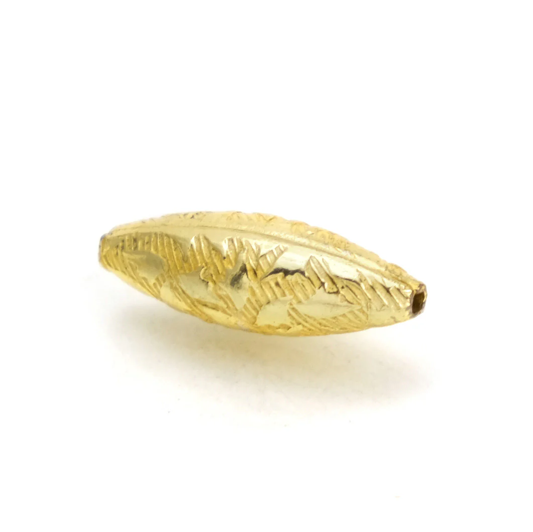 22K Gold Plated Over Sterling Silver Bead #23 - Image 3