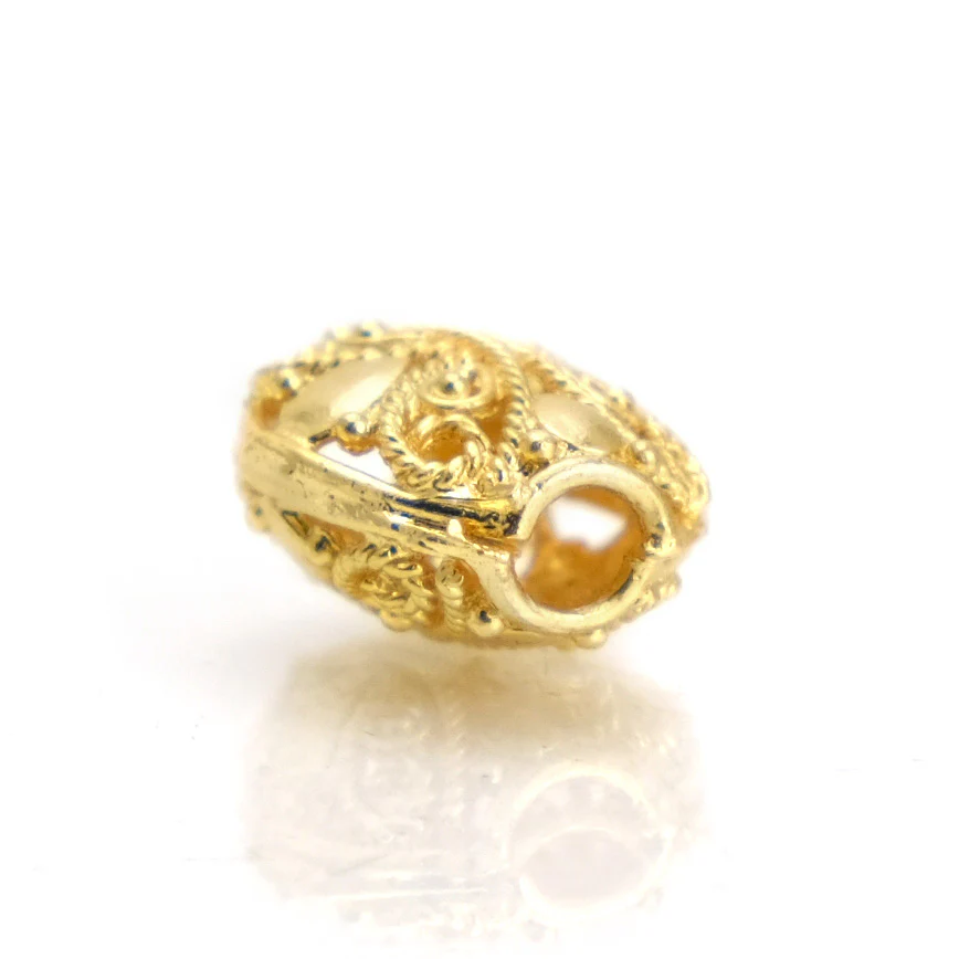 22K Gold Plated Over Sterling Silver Bead #24 - Image 3
