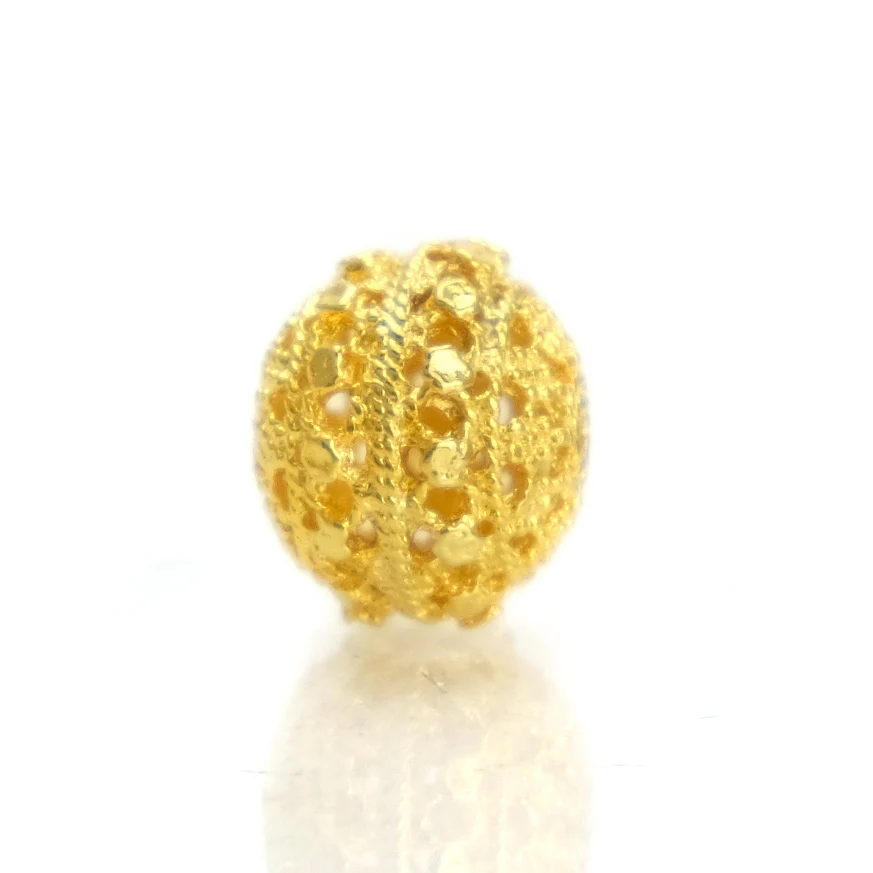 22K Gold Plated Over Sterling Silver Bead #26 - Image 3
