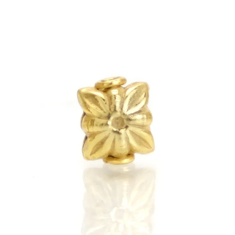22K Gold Plated Over Sterling Silver Bead #27 - Image 2