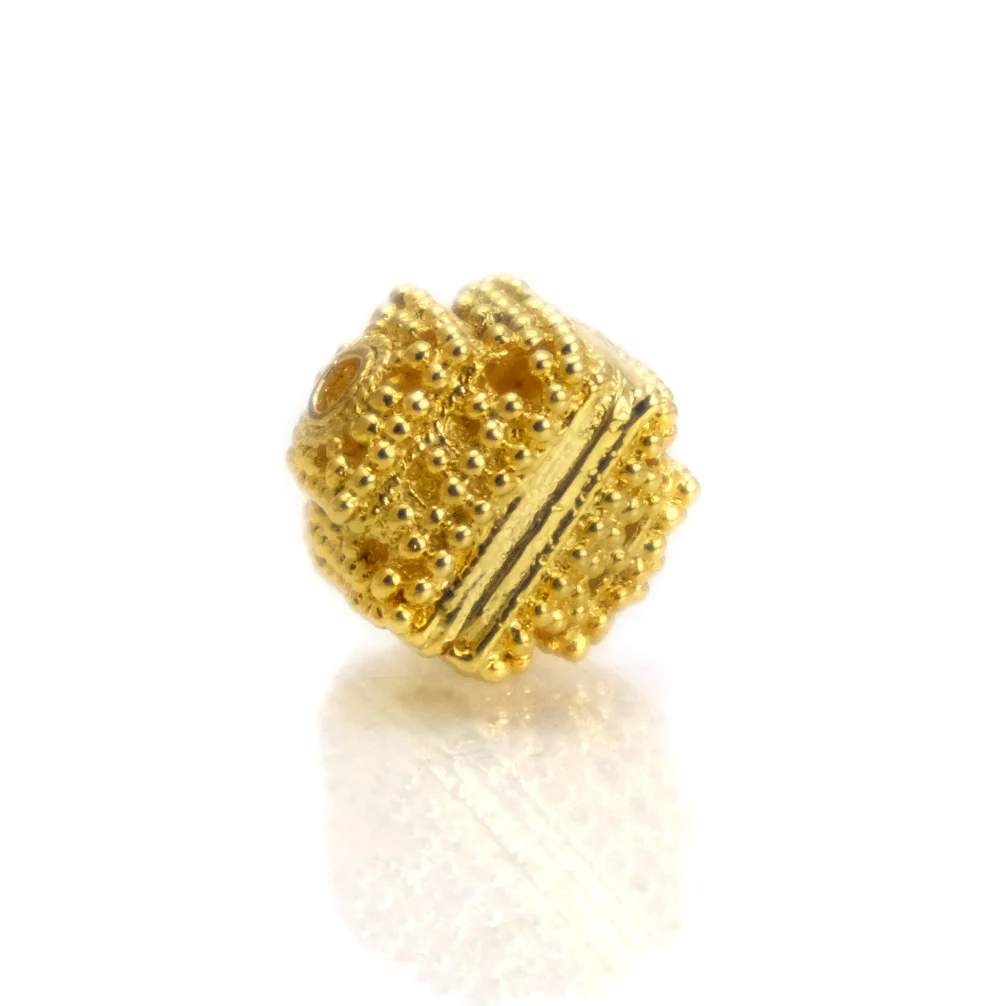22K Gold Plated Over Sterling Silver Bead #9 - Image 3