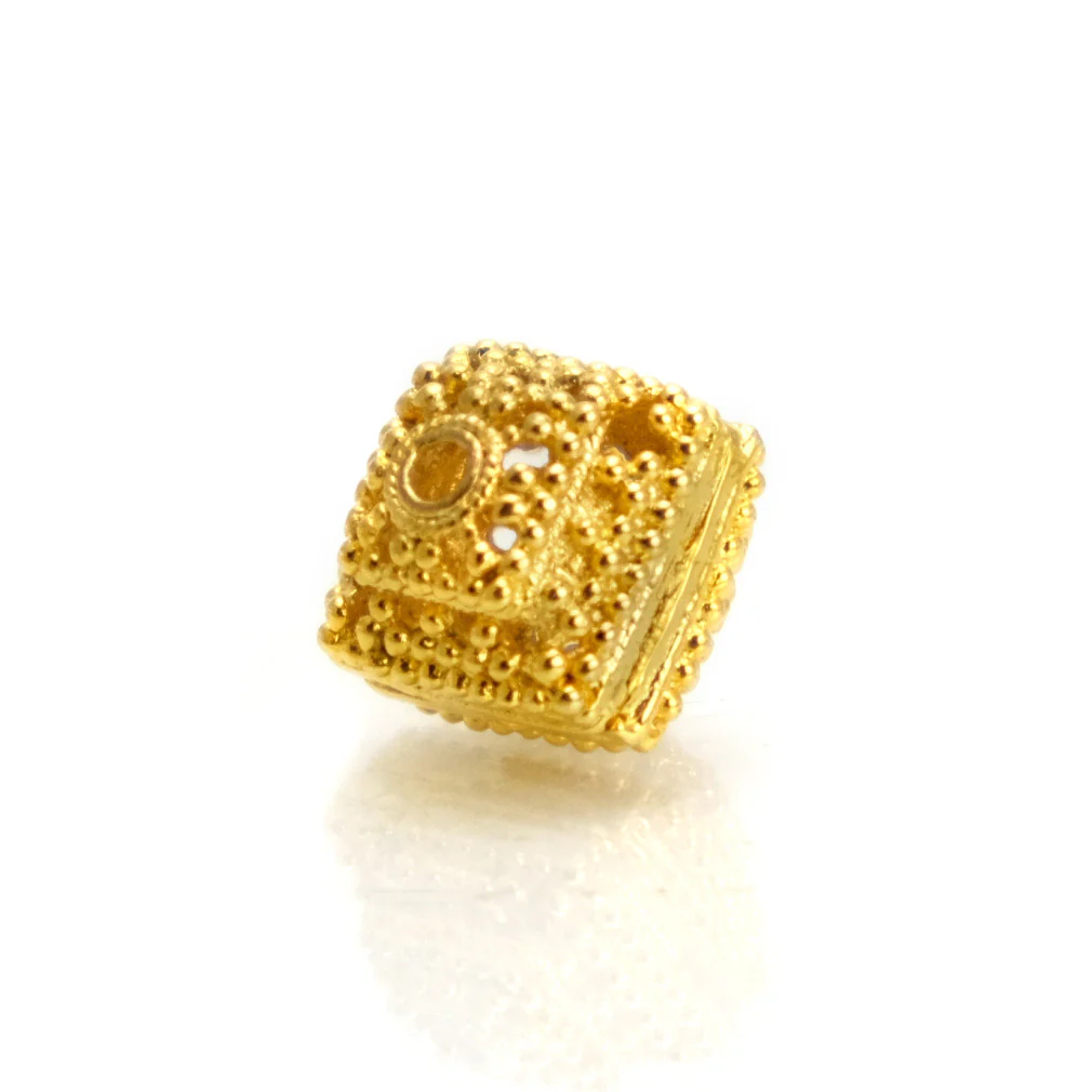 22K Gold Plated Over Sterling Silver Bead #9 - Image 4