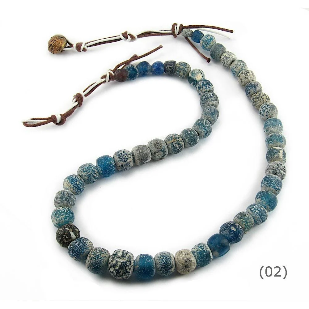 2nd Century Ptolemaic Glass Bead Strand Necklace - Image 3