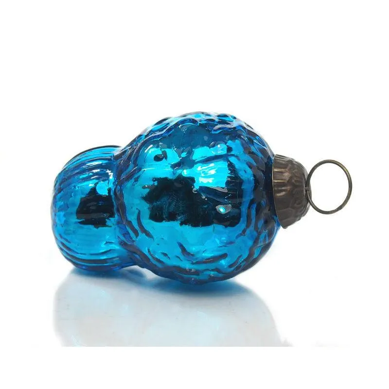 3" Skull Glass Ornament - Image 4