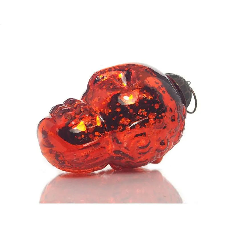 3" Skull Glass Ornament - Image 5