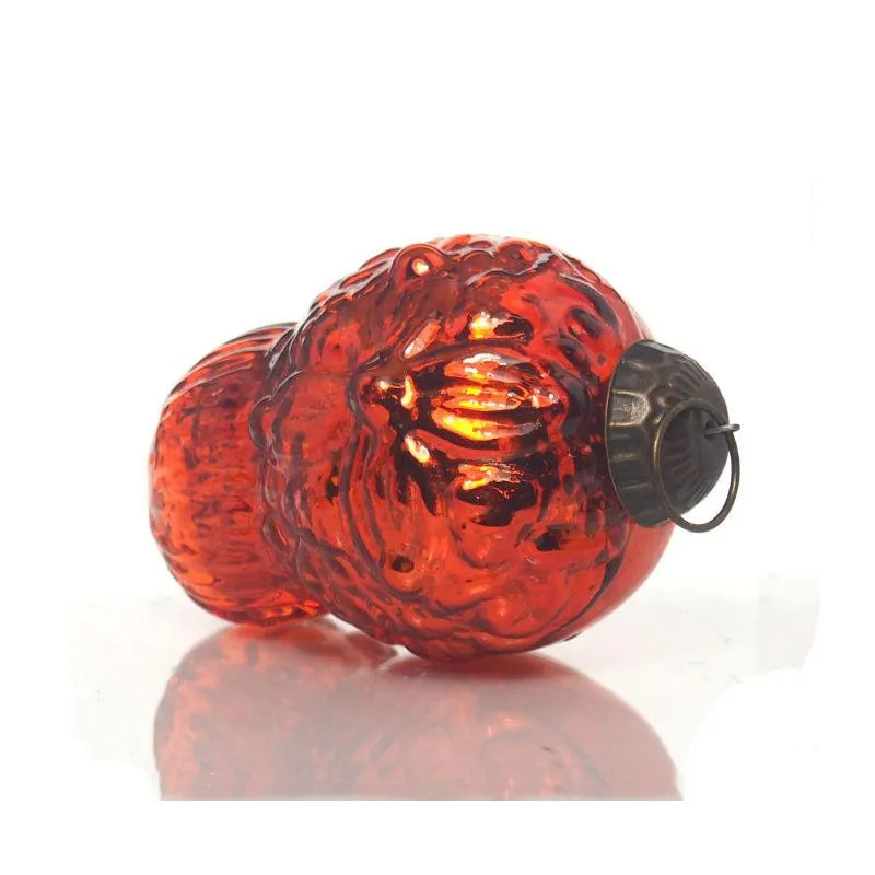 3" Skull Glass Ornament - Image 6
