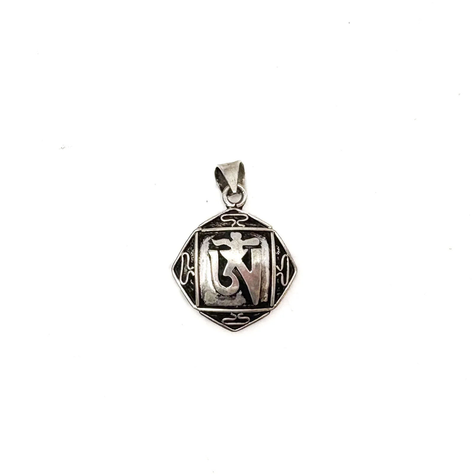 Brass 4 Side Diamond Gau Ohm Locket Pendant Amulet Miniature - Image 13