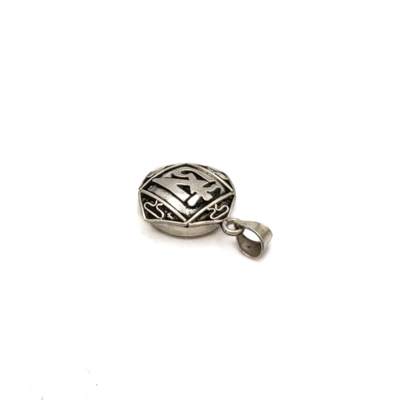 Brass 4 Side Diamond Gau Ohm Locket Pendant Amulet Miniature - Image 7