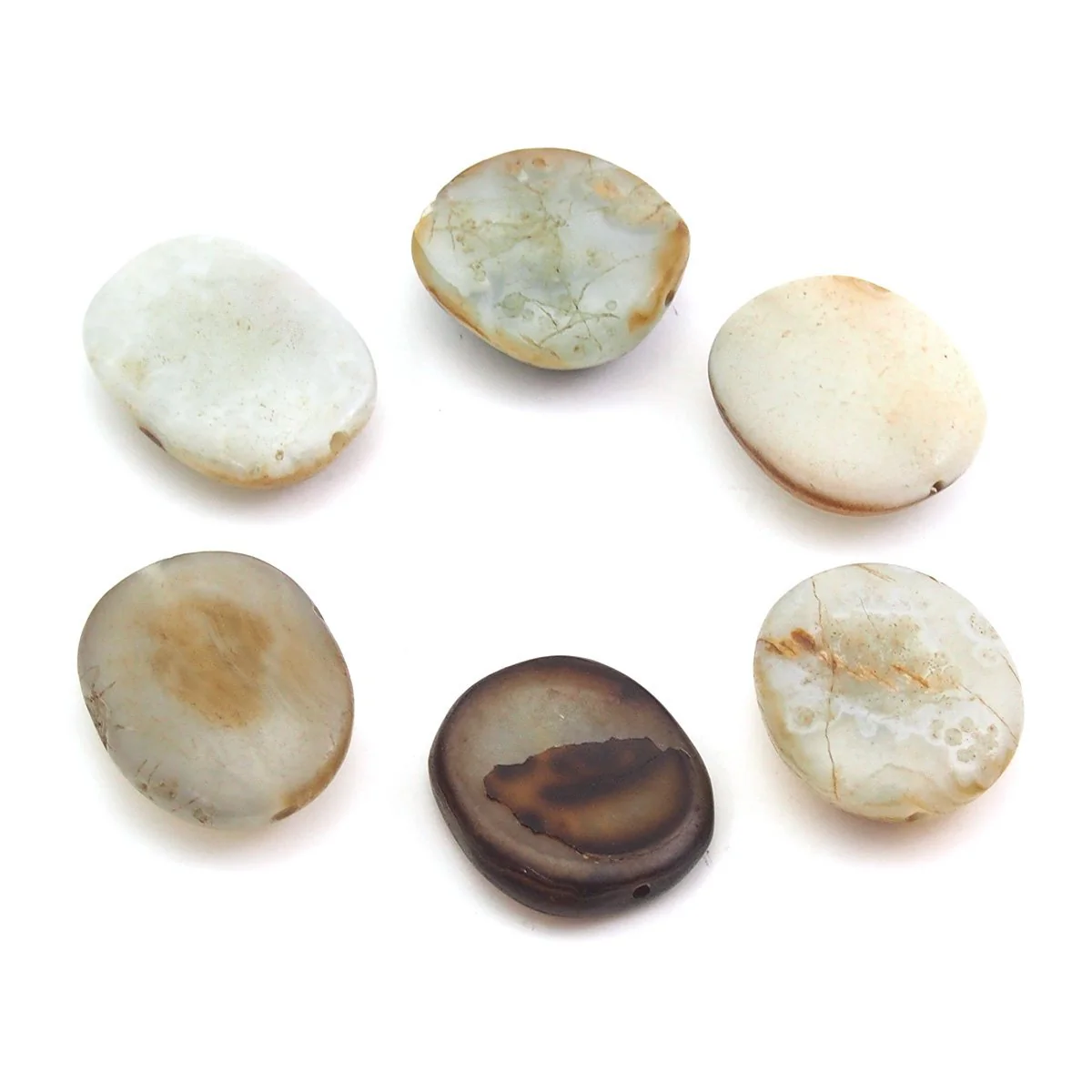 14th to 18th century Luk Mik Heirloom Suleiman Agate Dzi Beads, B - Image 2