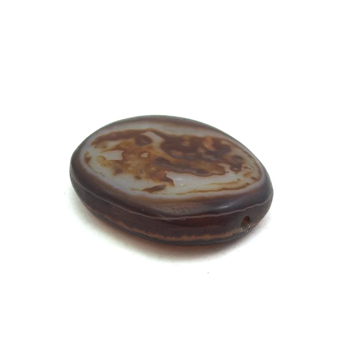14th to 18th century Luk Mik Heirloom Suleiman Agate Dzi Beads, B - Image 9